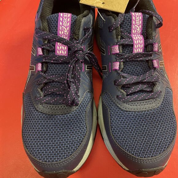 Size 7- ASICS Gel Venture 8 Midnight Pure Silver Purple New - Picture 7 of 8